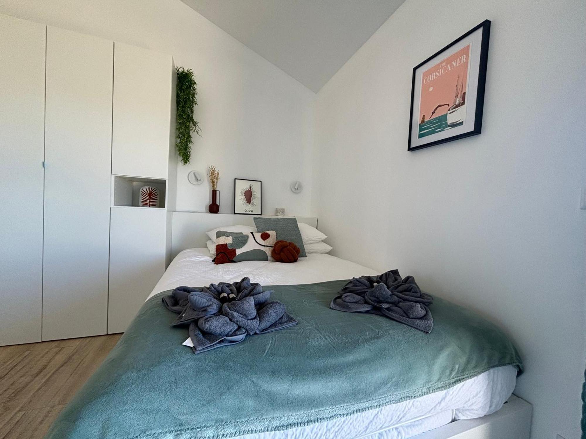 Studio Vue Mer A Porticcio Piscine Et Parking Exterior photo