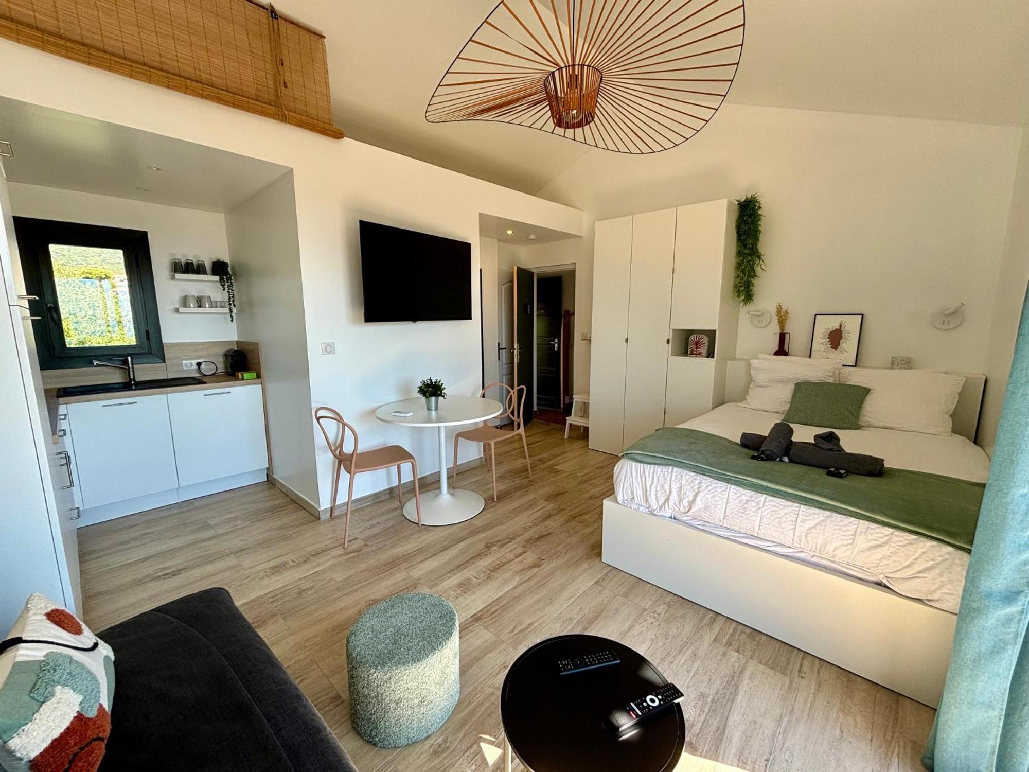 Studio Vue Mer A Porticcio Piscine Et Parking Exterior photo