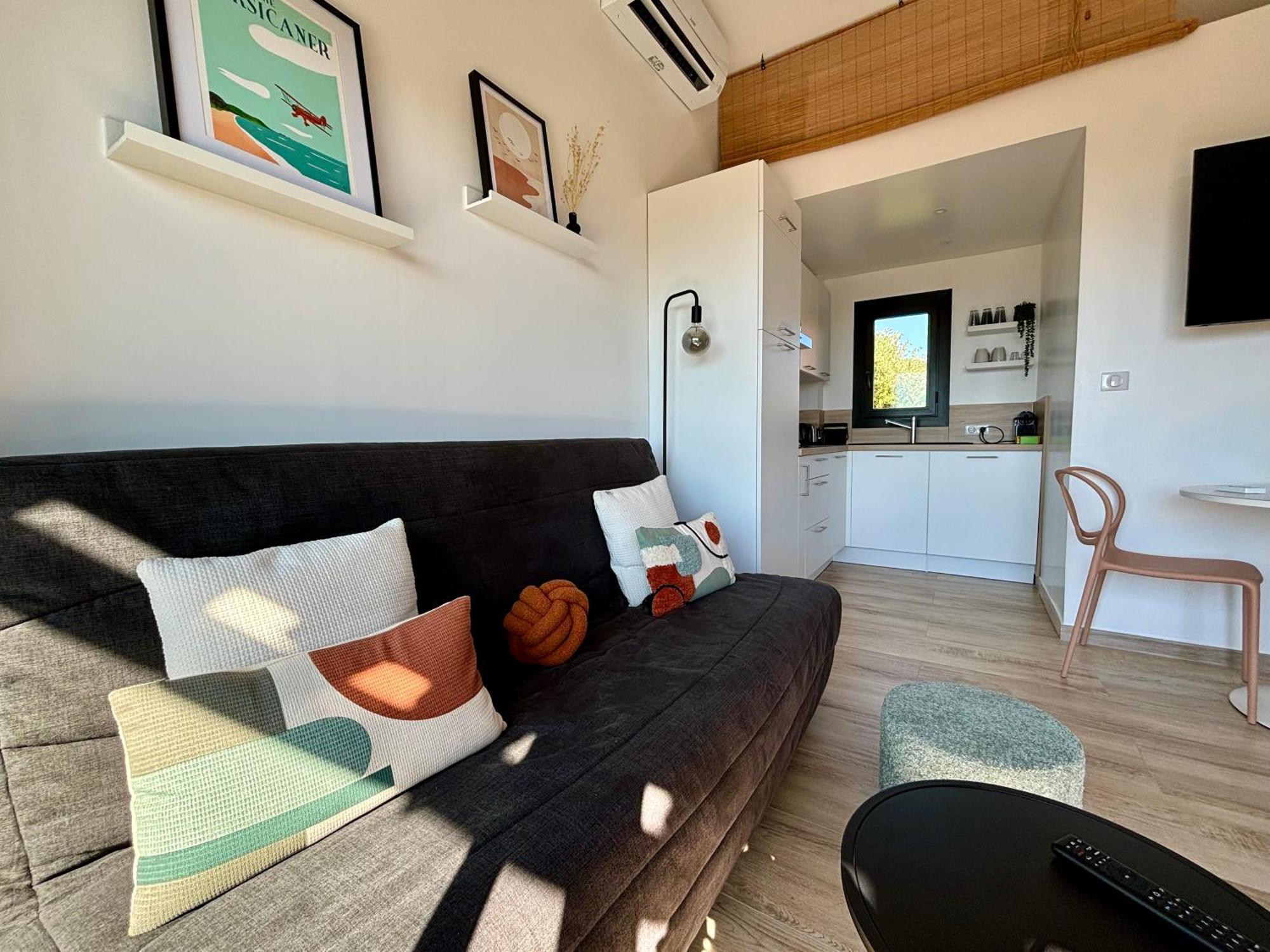 Studio Vue Mer A Porticcio Piscine Et Parking Exterior photo