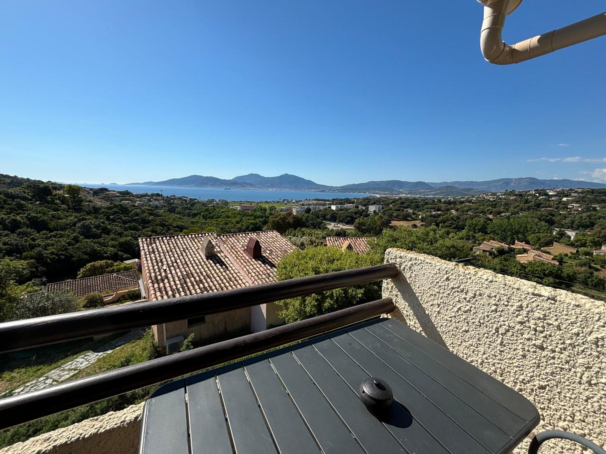 Studio Vue Mer A Porticcio Piscine Et Parking Exterior photo