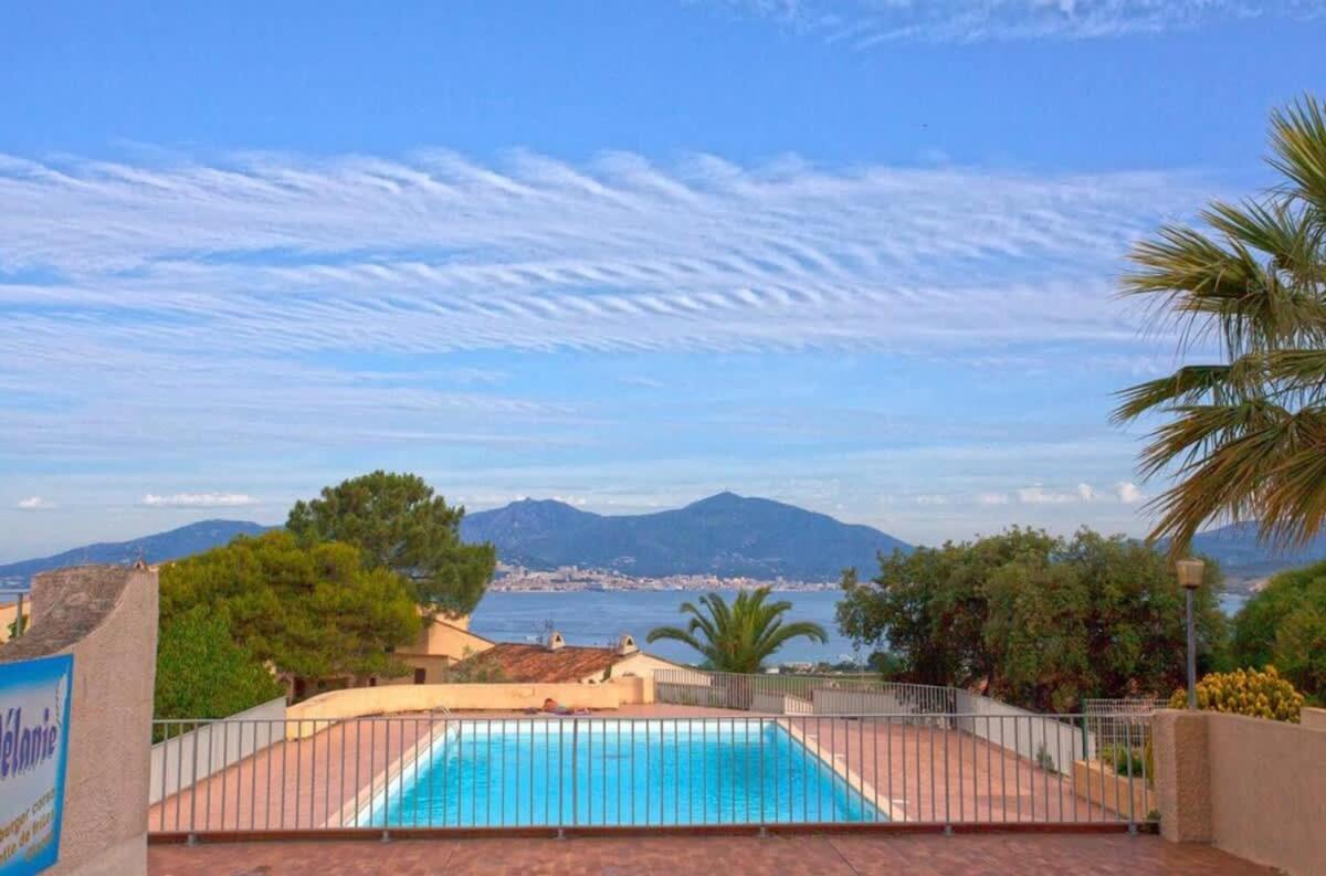 Studio Vue Mer A Porticcio Piscine Et Parking Exterior photo